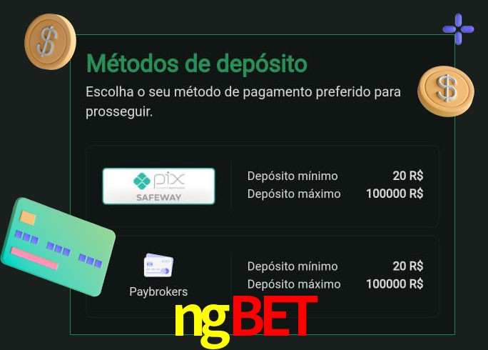 O cassino ngbet oferece uma grande variedade de métodos de pagamento