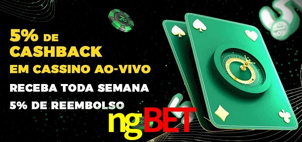 Promoções do cassino ao Vivo ngbet